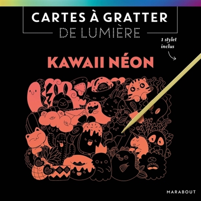 Cartes à gratter de lumière : Kawaii néon | 