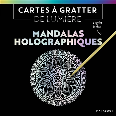 Cartes à gratter de lumière : mandalas holographiques | 