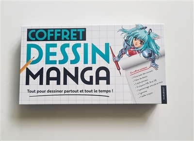 Dessin manga : coffret : tout pour dessiner partout et tout le temps ! | 