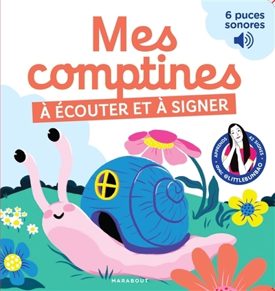 Mes comptines à écouter et à signer : apprends 42 signes avec @LittleBunBao : 6 puces sonores | Cao, Marie (Auteur) | Youlie dessine (Illustrateur)