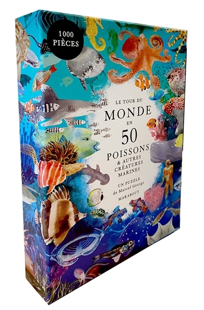 Casse-tête 50 - tour du monde en 50 poissons : & autres créatures marines (Le) | Casse-têtes
