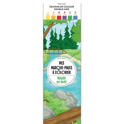 Mes marque-pages à colorier : Balade en forêt | 