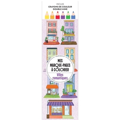 Mes marque-pages à colorier : Villes romantiques | 