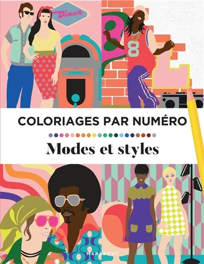 Coloriages par numéro : Mode et styles | Prélat, Séverine (Illustrateur)