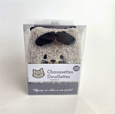 Chaussettes douillettes : chat | Cadeau