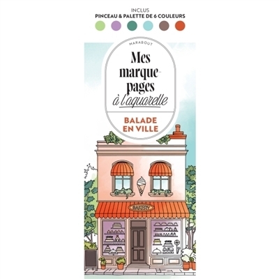 Marque-pages à l'aquarelle : Balade en ville | 