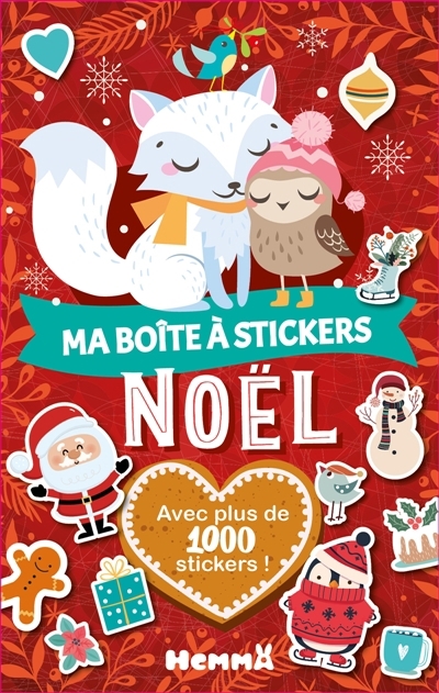 Ma boite à stickers : Noël (Renard blanc et oiseau) : Avec plus de 1000 stickers ! | 