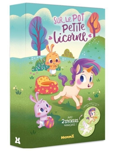 Sur le pot Petite Licorne ! : Avec 2 stickers magiques ! | De Luca, Francesca (Illustrateur)