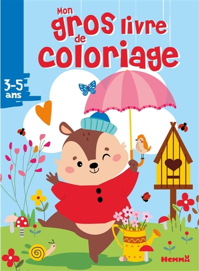 Mon gros livre de coloriage (Ecureuil ombrelle) | 