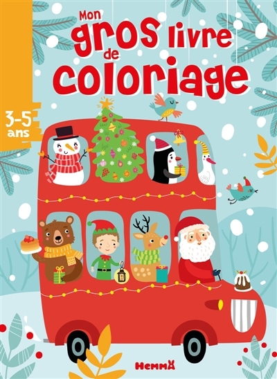 Mon gros livre de coloriage - Autobus de Noël | 