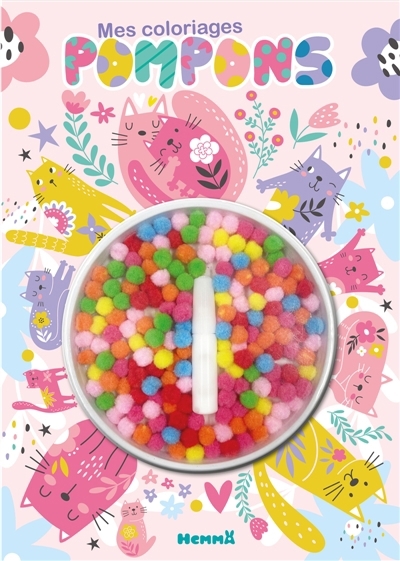 Mes coloriages pompons (Chats) | 