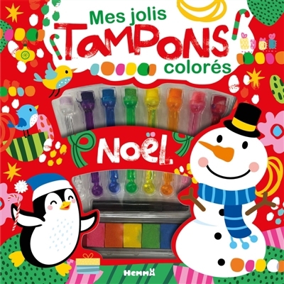 Mes jolis tampons colorés : Noël (Pingouin et Bonhomme de neige) | 