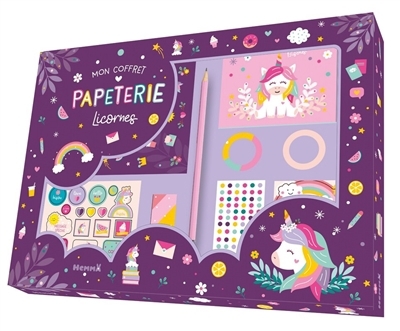 Mon coffret papeterie Licornes | Carotte et Compagnie