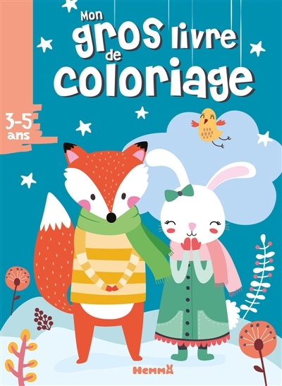 Mon gros livre de coloriage (Renard, lapin blanc) | 