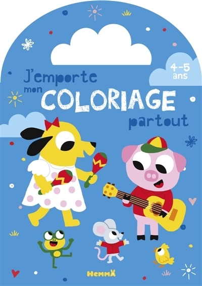 J'emporte mon coloriage partout - Animaux musique | Monsieur Dupont