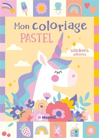 Mon coloriage pastel (Licornes) | 