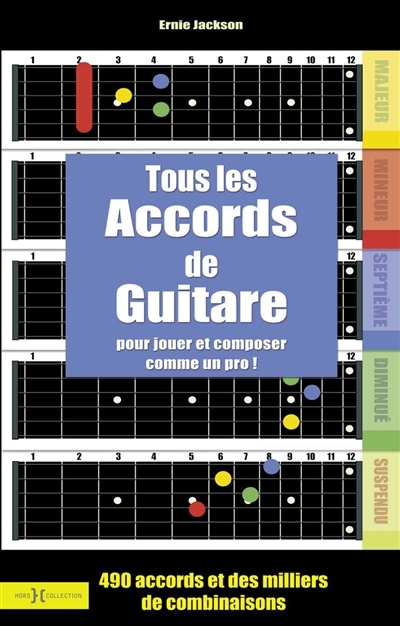 Tous les accords de guitare : pour jouer et composer comme un dieu : 490 accords et des milliers de combinaisons | Jackson, Ernie