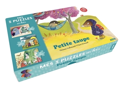 Petite taupe - Mes 3 puzzles en bois | Puzzle en bois