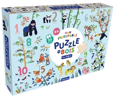 Mon incroyable puzzle en bois : Les chiffres | Puzzle en bois