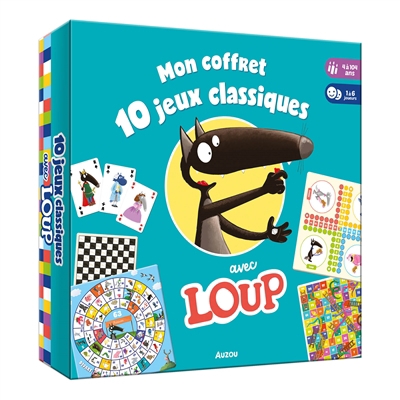 Mon coffret 10 jeux classiques avec Loup | Jeux classiques