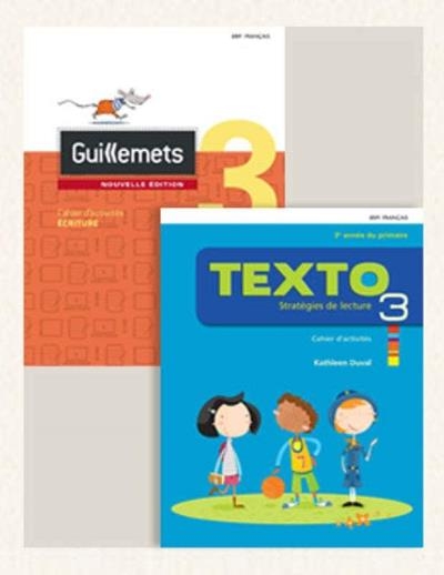 Combo des cahiers d’activités Guillemets 3, 3e éd. et Texto 4 + Ensembles numériques – ÉLÈVE (12 mois) | 