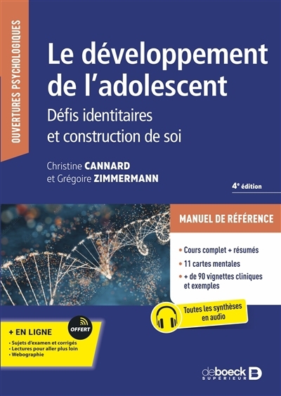 développement de l'adolescent (Le) | Cannard, Christine | Zimmermann, Grégoire