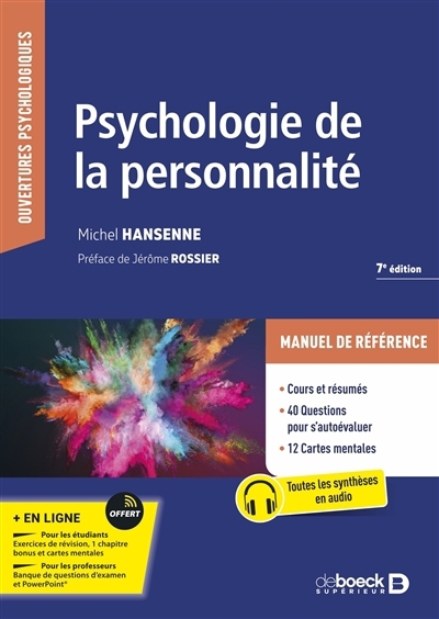 Psychologie de la personnalité | Hansenne, Michel