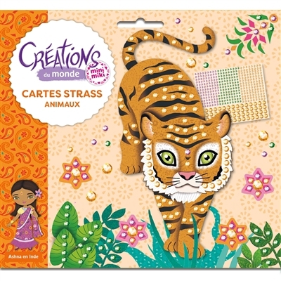 Cartes strass animaux : Ashna en Inde | Bricolage divers