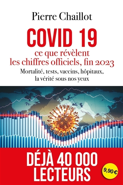 Covid 19, ce que révèlent les chiffres officiels, fin 2023 : mortalité, tests, vaccins, hôpitaux, la vérité sous nos yeux | Chaillot, Pierre (Auteur)