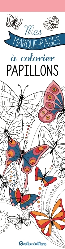 Papillons : mes marque-pages à colorier | Coloriage
