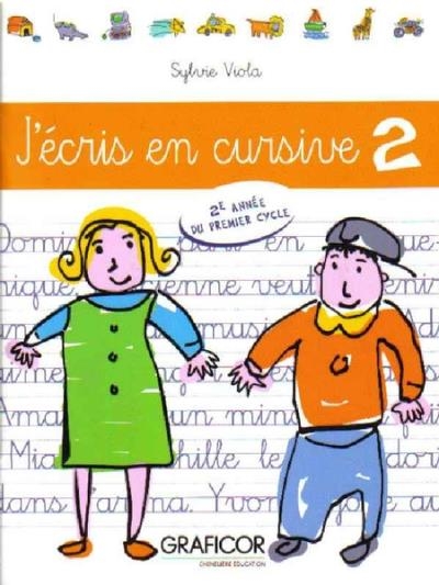 Tous azimuts, français : J'écris en cursive | Viola, Sylvie