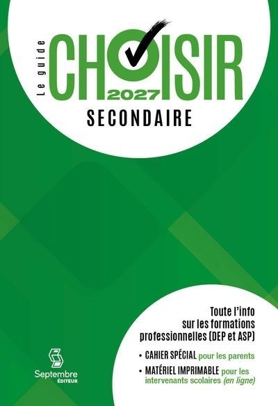 Guide choisir - Secondaire 2027 | 