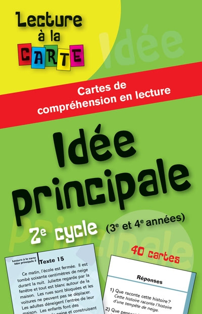 Lecture à la carte - Idée principale, 2e cycle  | Français