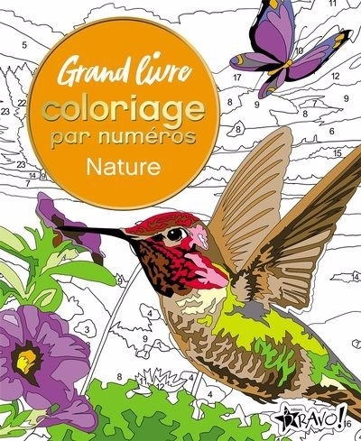 Grand livre de coloriage par numéros - Nature | Woodroffe, David