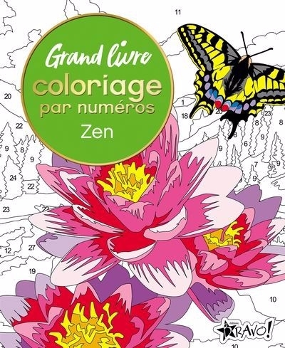 Grand livre de coloriage par numéros - Zen | Woodroffe, David (Auteur)