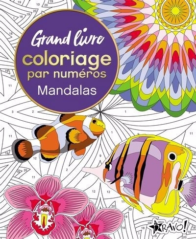 Grand livre de coloriage par numéros - Mandalas | Woodroffe, David (Auteur)