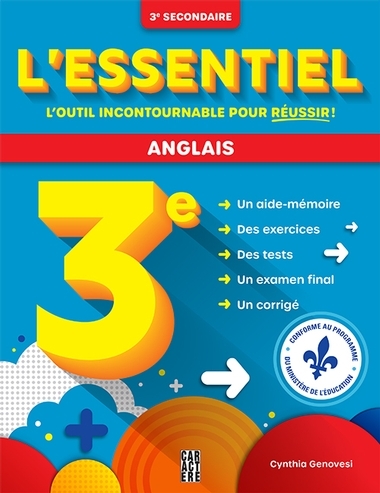 L'essentiel 3e secondaire - Anglais - Nouvelle édition | Genovesi, Cynthia