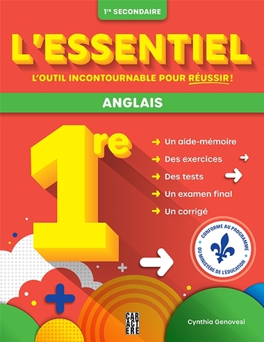 L'essentiel 1re secondaire - Anglais - Nouvelle édition | Genovesi, Cynthia