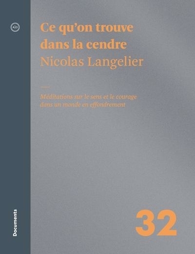 Ce qu'on trouve dans la cendre : Méditations sur le sens et le courage dans un monde en effondrement | Langelier, Nicolas (Auteur)