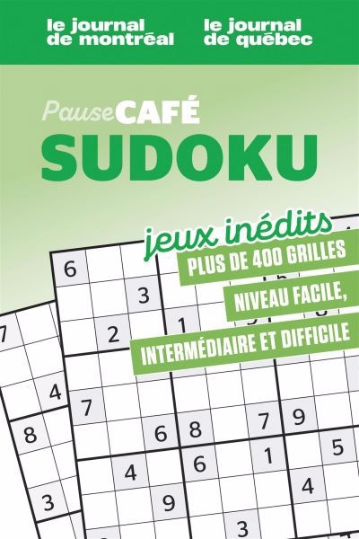 Pause café - Sudoku T.02 | Journal de Montréal