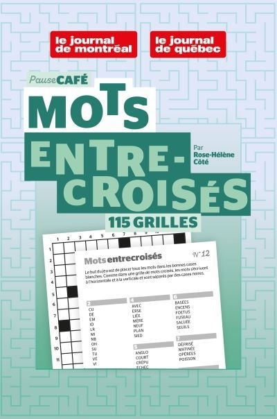 Pause Café : Mots entrecroisés no 1 | Côté, Rose-Hélène (Auteur)