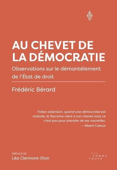 Au chevet de la démocratie : Observations sur le démantèlement de l'État de droit | Bérard, Frédéric (Auteur)