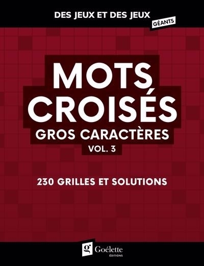 Mots croisés Gros caractères T.03 | 