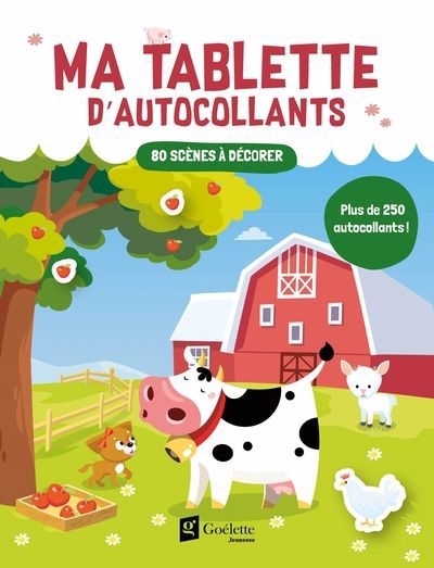 Tablette d'autocollants ferme : 80 scènes à décorer | 