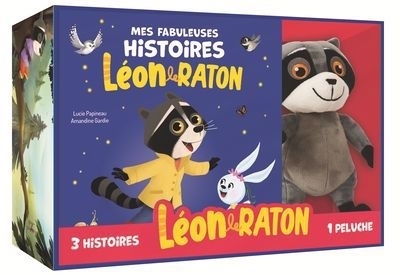 Mon coffret peluche - 3 histoires Léon le raton | Papineau, Lucie (Auteur) | Gardie, Amandine (Illustrateur)