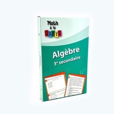 Algèbre, 3e secondaire | Mathématique