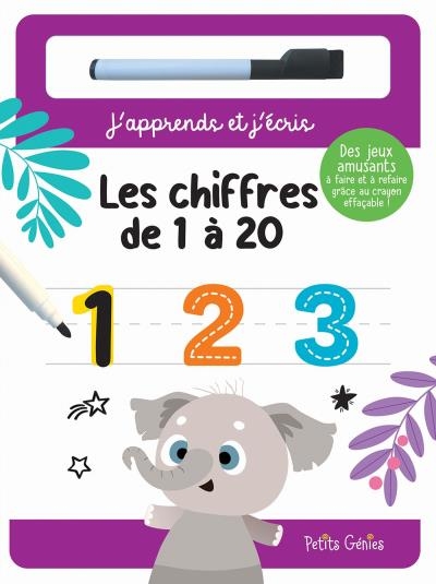 J'écris et j'apprends - Les chiffres de 1 à 20 | 