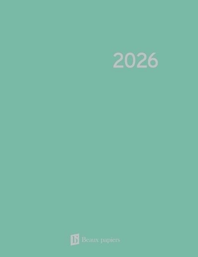 Agenda hebdomadaire 2026 - Turquoise | 