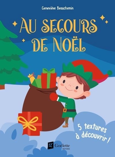 Livre à toucher - Au secours de Noël : 5 textures à découvrir ! | 