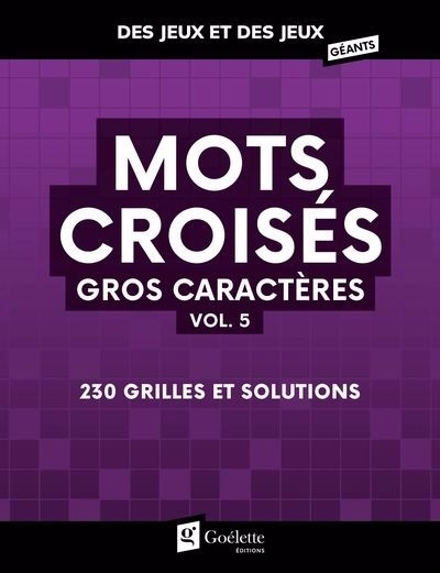 Mots croisés gros caractères vol. 5 | 
